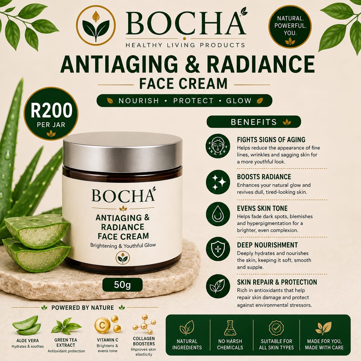 Bocha Antiaging and Radiance Face Cream